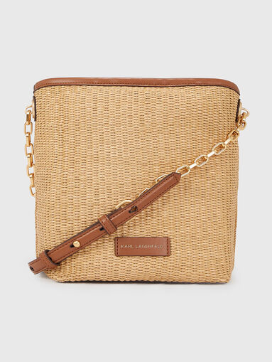 Knitted crossbody bag with chain handle - 3