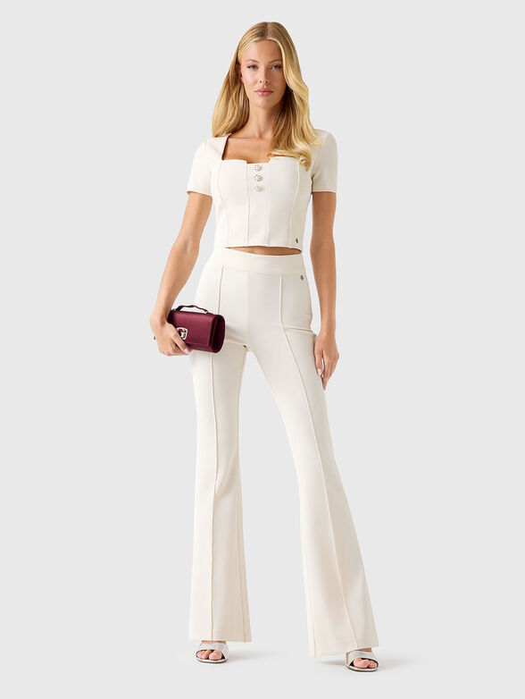 EVELINA flared pants in black - 4