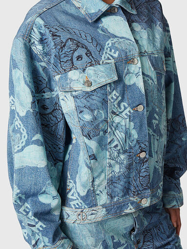 Denim jacket with art print - 5
