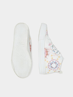 Sneakers with floral embroidery - 5