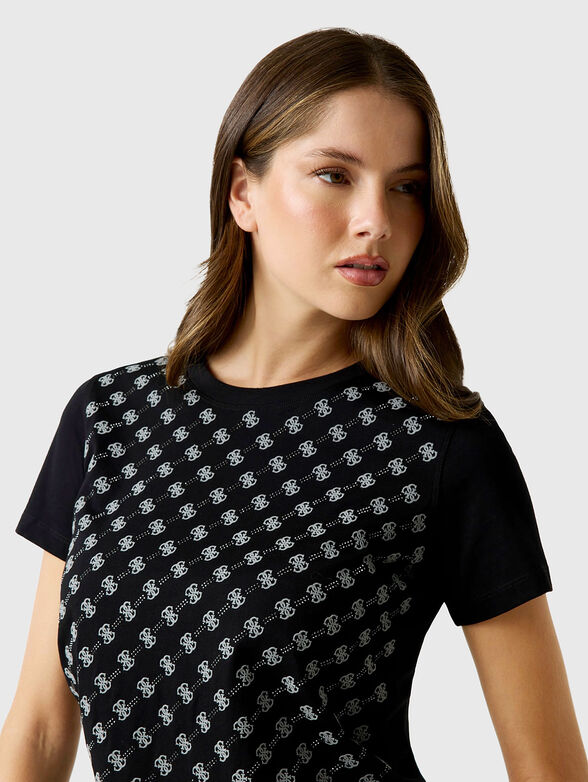 T-shirt with 4G logo rhinestones - 4