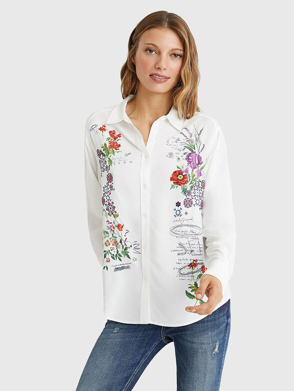 GENOVA Shirt with floral print - 1