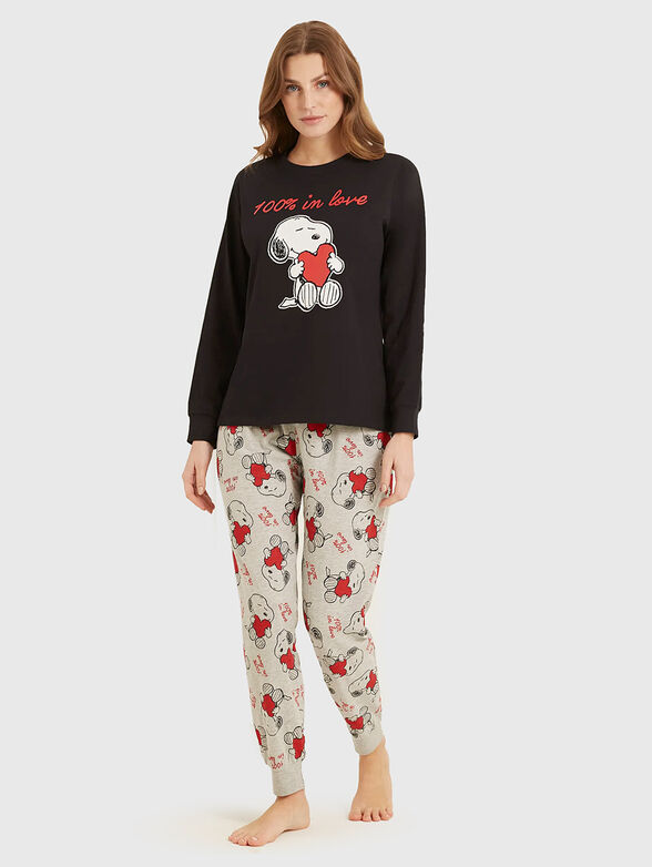 SNOOPY LOVE two-piece cotton pyjamas  - 1