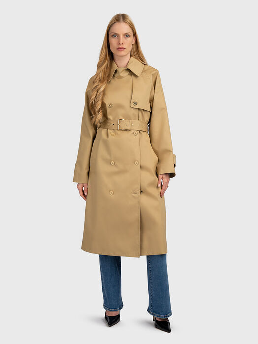 Oversized trench coat with belt