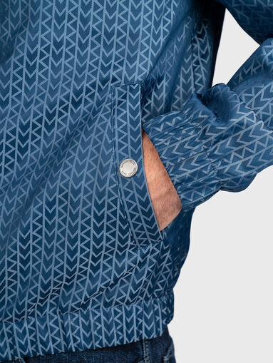 Bomber jacket with monogram print - 5