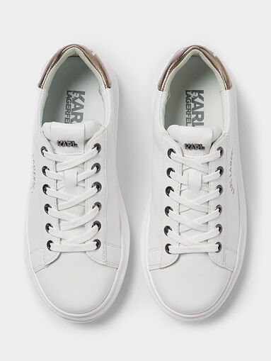 KAPRI MAISON leather sneakers in white color - 4