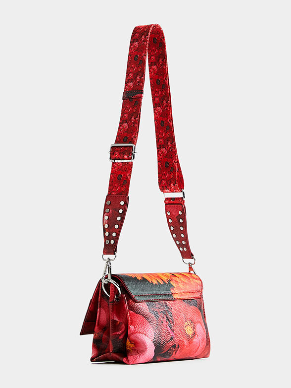 Corssbody bag with floral print - 4