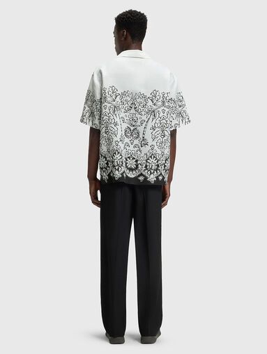 Short sleeved shirt with floral print - 3