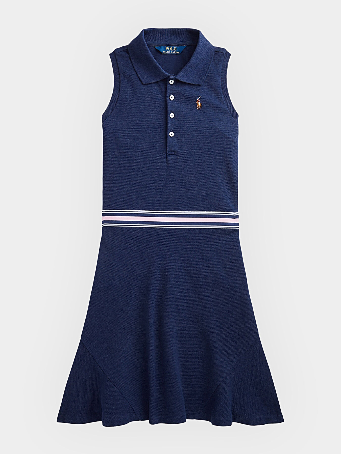 Dark blue sleeveless dress brand POLO RALPH LAUREN