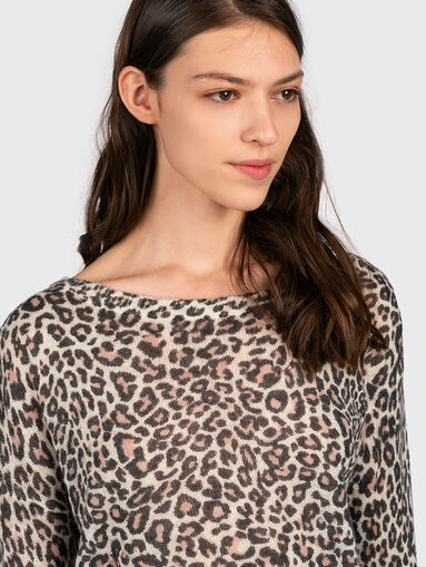 INES Sweater with animal print - 3