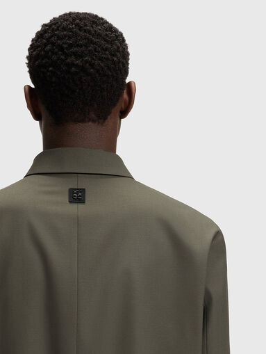 Wool jacket with classic collar - 5