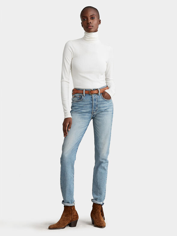 White turtleneck sweater - 4