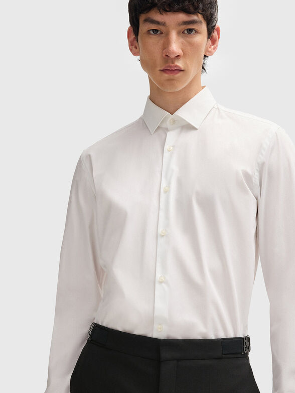 Wool blend trousers with accent details - 3