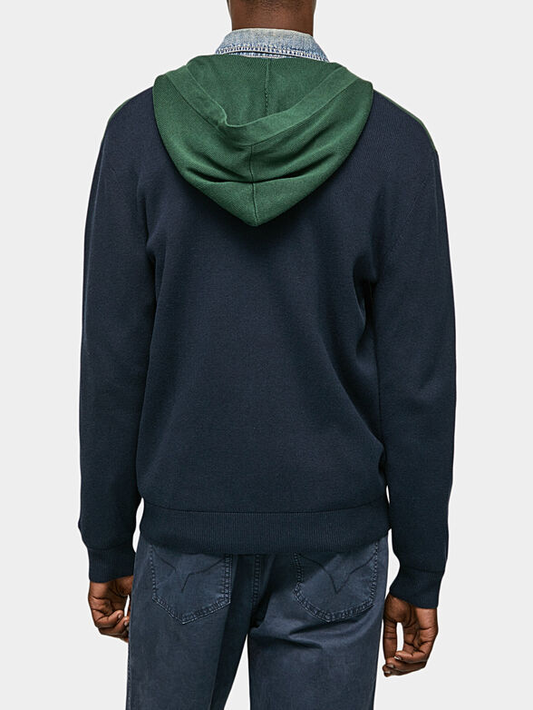 MARINO hoodie sweatshirt with zip - 3