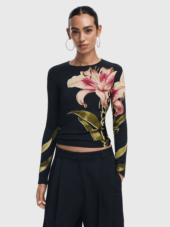 ROMANTIC blouse with floral motifs - 1