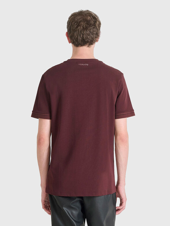 Cotton T-shirt with oval neckline - 2