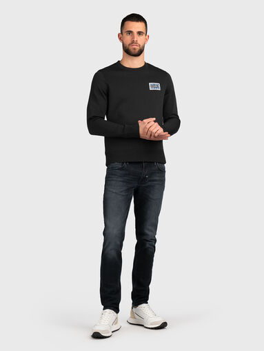 MESH BLOCK cotton blend sweatshirt - 5