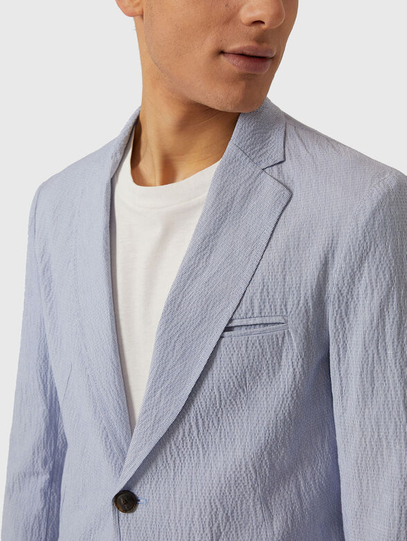Light blue embossed jacket - 4