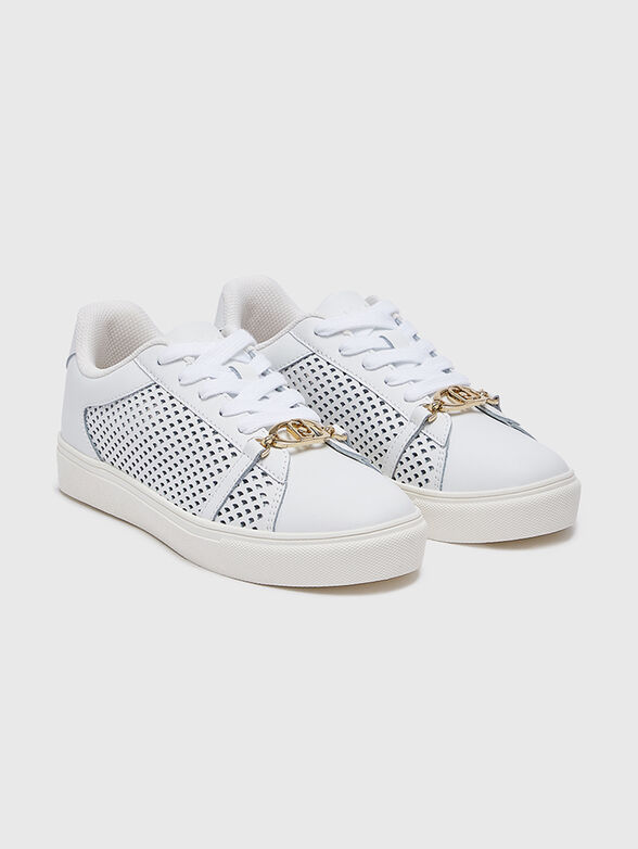 KIKI 03 leather sneakers with perforations - 2