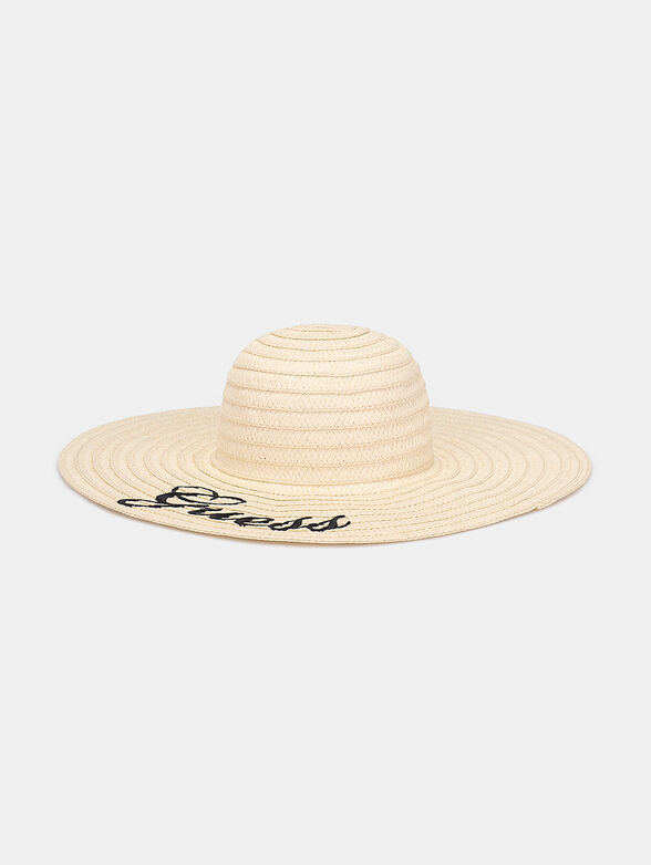 Beach hat with logo inscription - 1