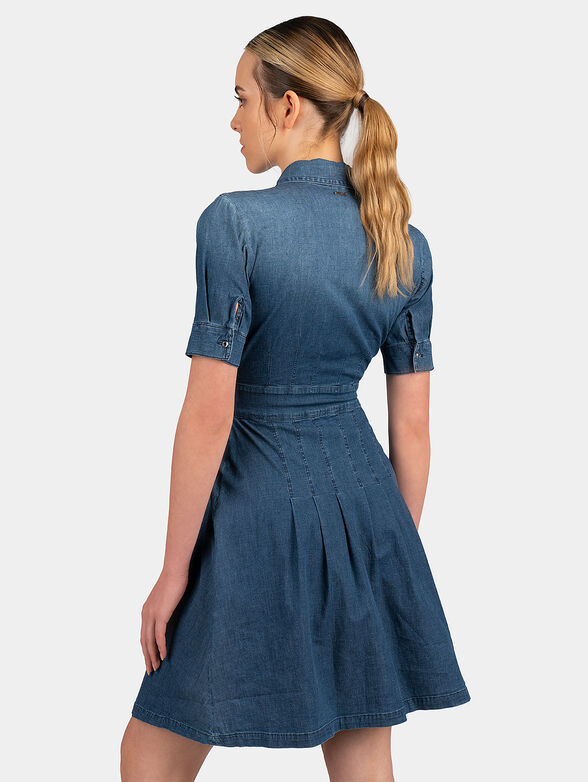 Denim dress with buckles - 2