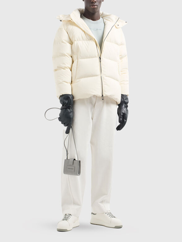 Quilted jacket in ecru  - 2