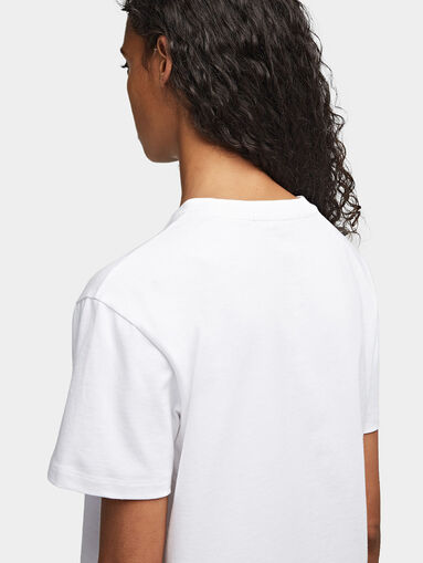 Cotton T-shirt with logo print - 5