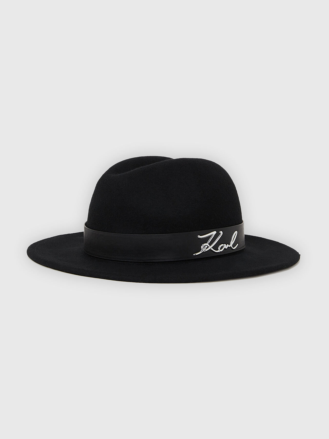 Fedora hat with logo accent brand Karl Lagerfeld — Globalbrandsstore.com/en
