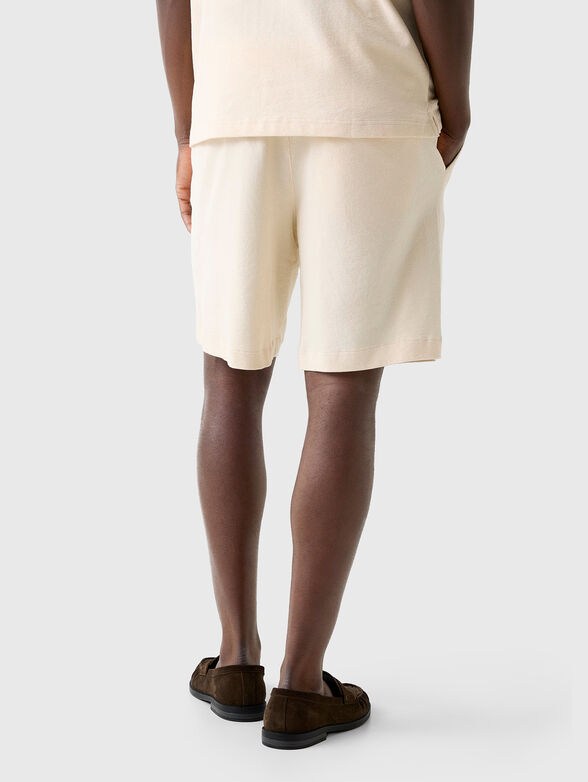 Ecru cotton shorts - 2