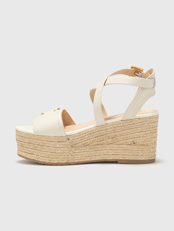 BALI 01 leather sandals in brown - 4