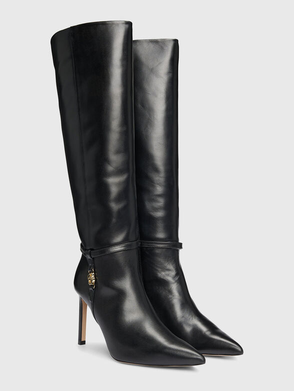 Leather heeled boots - 4