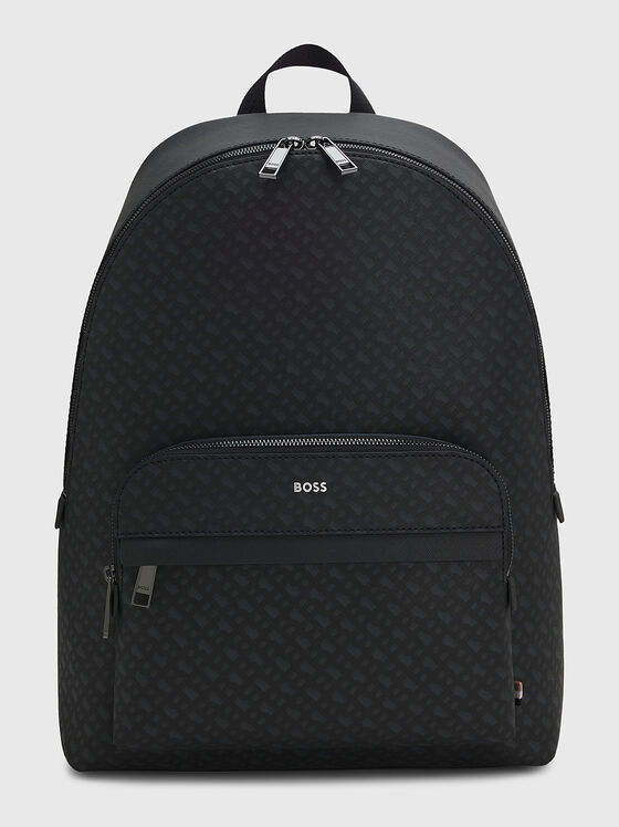 Backpack with monogram logo print - 1