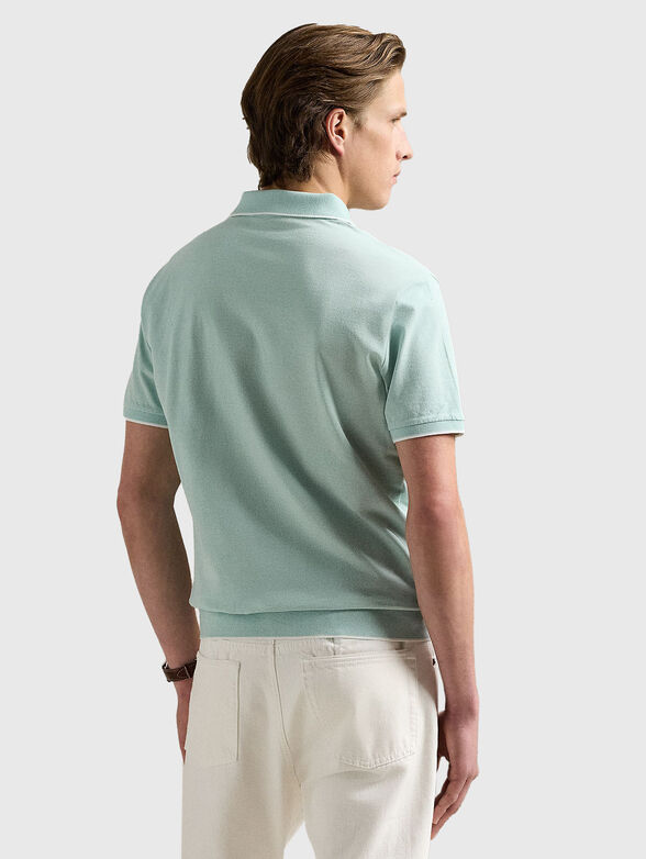 Short sleeved jacquard polo shirt - 2