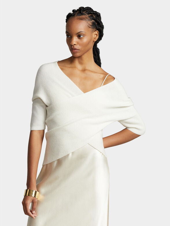 White cashmere sweater - 1