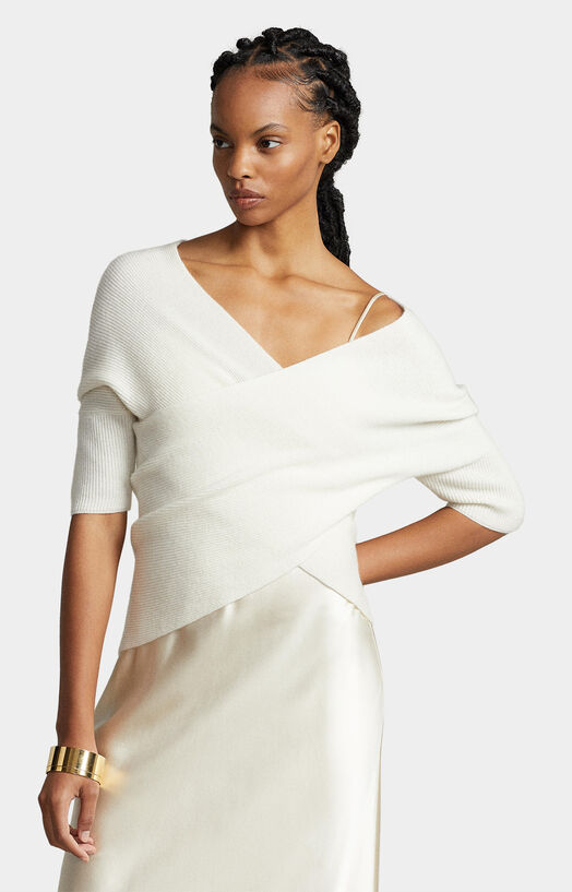 White cashmere sweater - 1