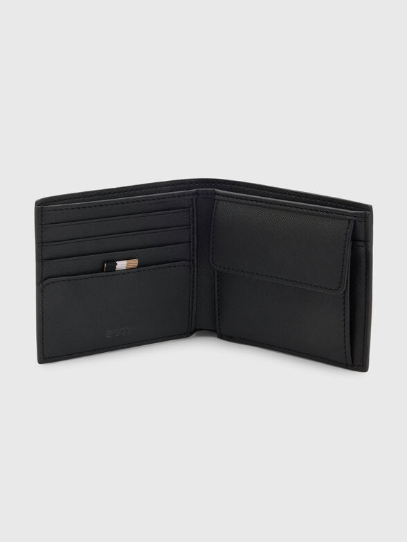 Leather wallet with logo - 4