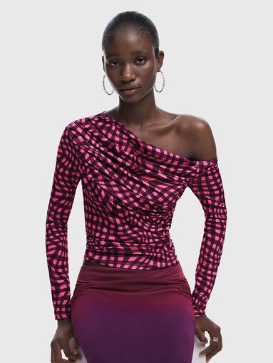 One shoulder blouse - 4