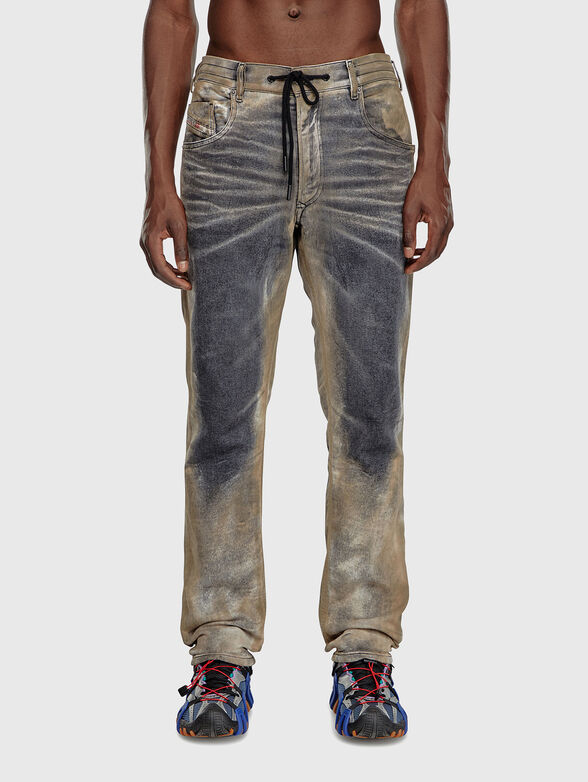 2032 D-KROOLEY-B JOGG jeans with coated effect - 1