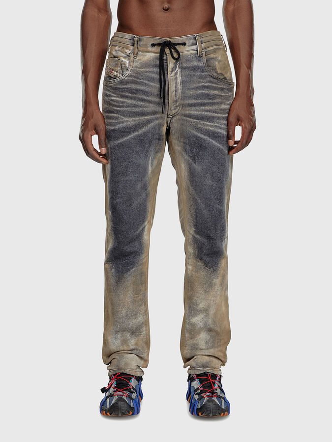 2032 D-KROOLEY-B JOGG jeans with coated effect brand DIESEL  
