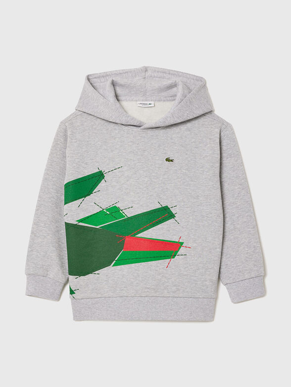 Green sweatshirt with logo - 1