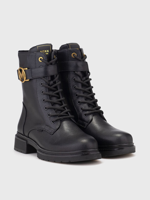 KIMBERLY GLAD ankle boots with gold logo - 2