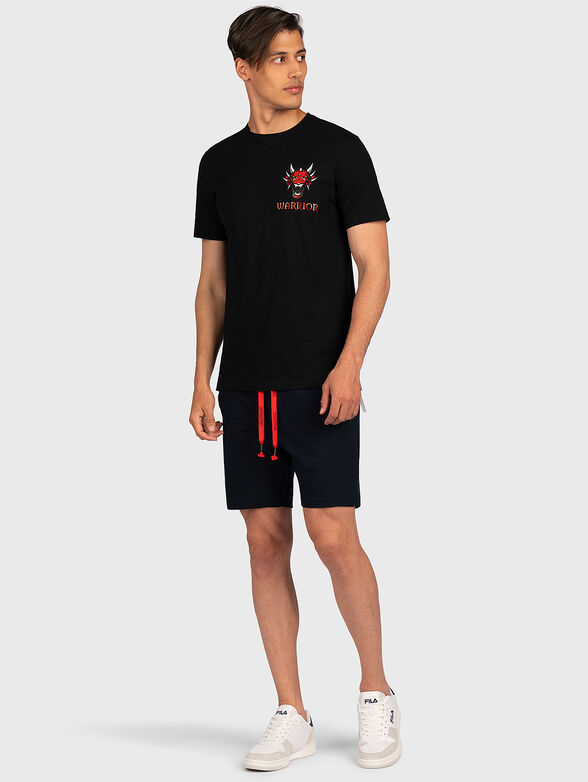 Black tee with print - 6