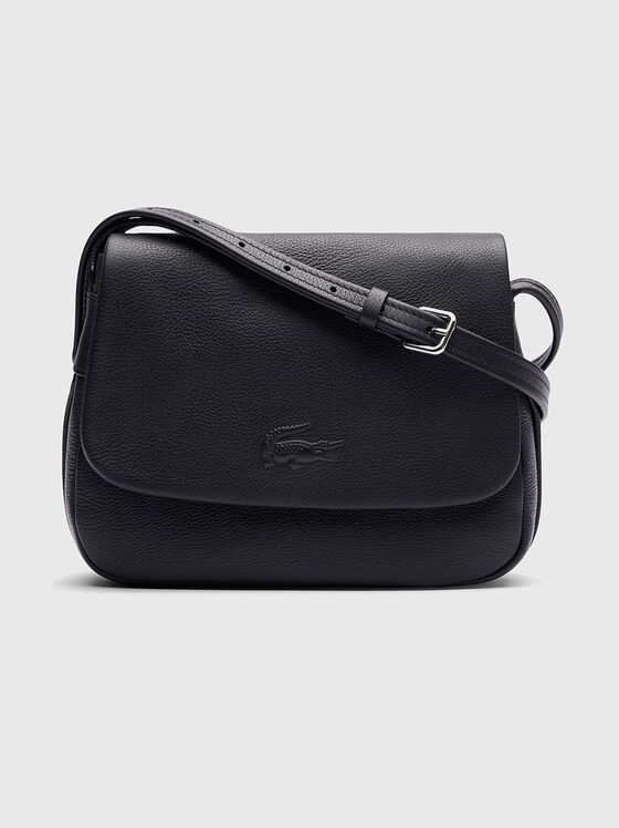 Кожена кросбоди чанта с лого - 1