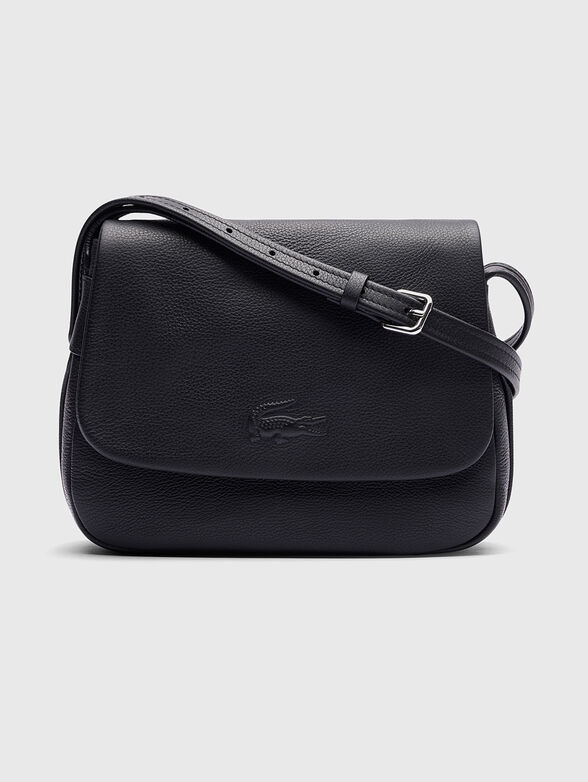 Leather crossbody bag with logo - 1