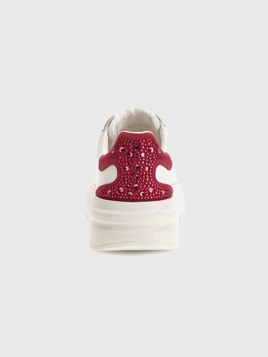 ELBINA genuine leather white sneakers - 3
