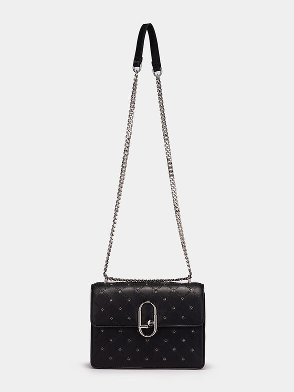 Black crossbody bag with crystal details - 2