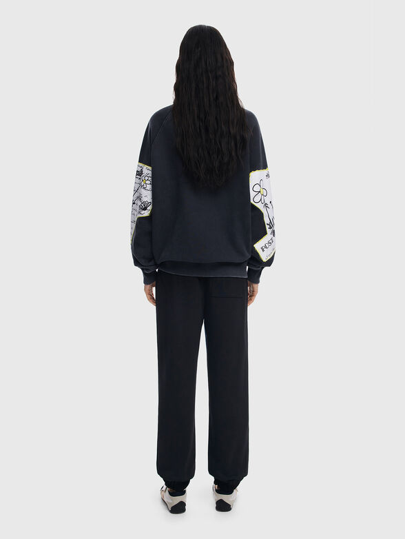 MINNIE cotton sweatshirt with oval neckline - 2