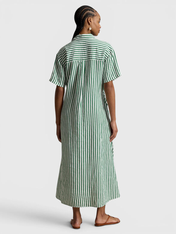 Maxi dress with a striped print - 2