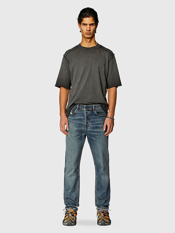 Blue jeans with straight cut - 4