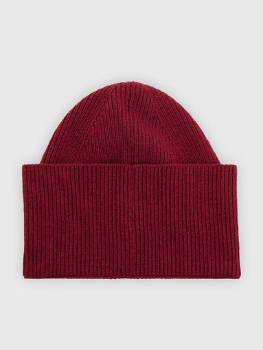 Wool blend hat with contrast logo - 4